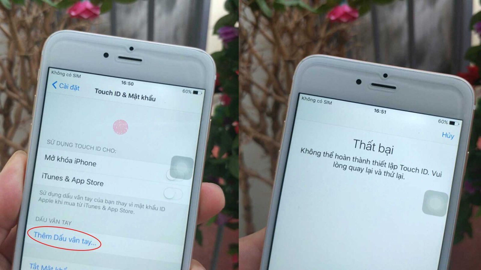 Bảng giá sửa vân tay iPhone 6 giá bao nhiêu ? 4 sửa vân tay iPhone 6 giá bao nhiêu