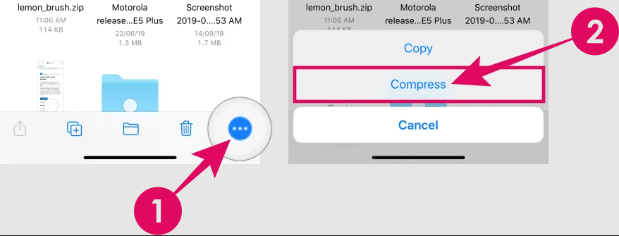 Nén và giải nén File trên iPhone 20232