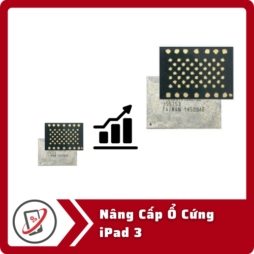 Nang Cap O Cung iPad 3 Nâng Cấp Ổ Cứng iPad 3